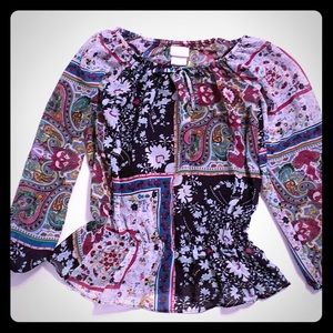 Girls l/s sheer shirt